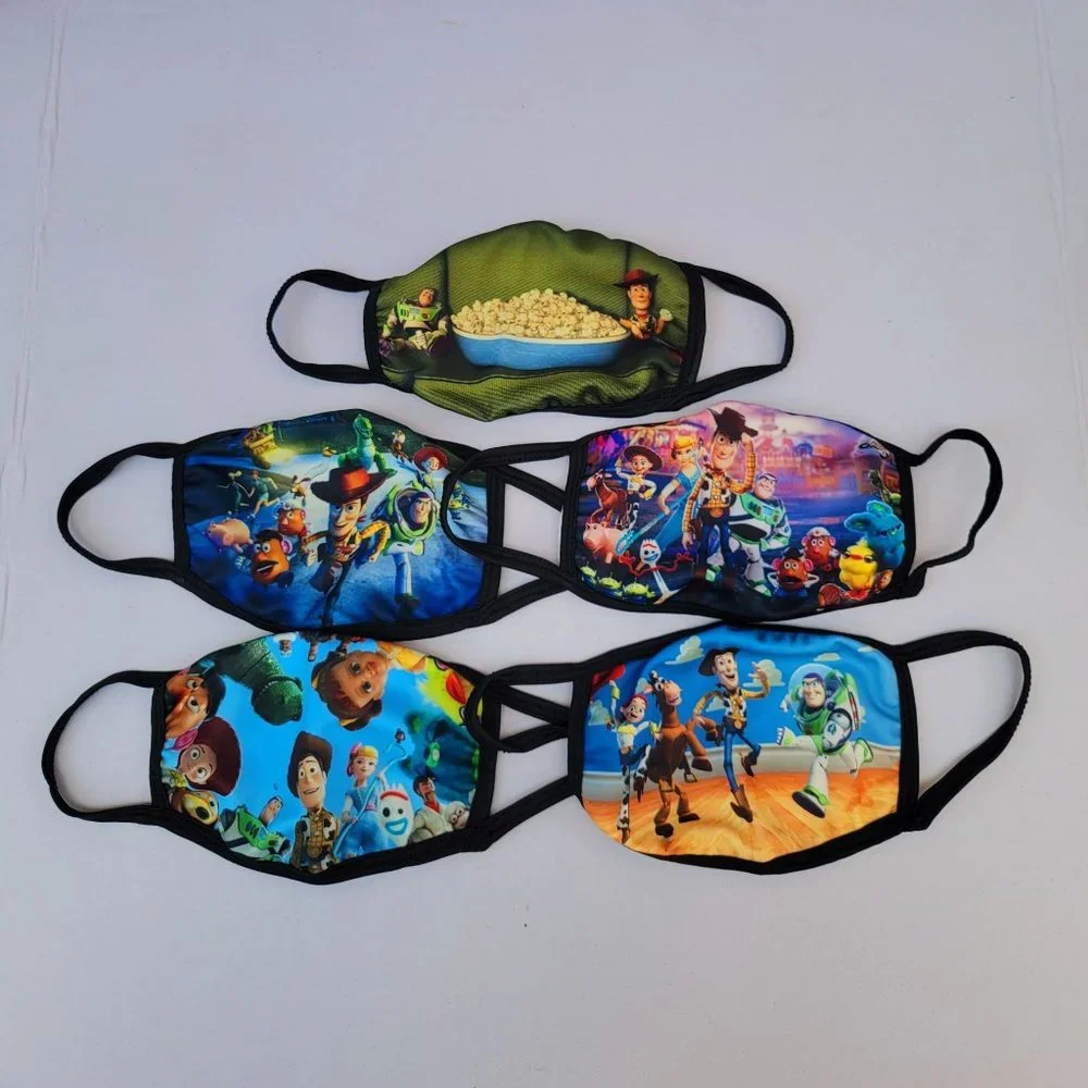 5 Pack Toy's Story Kids Pattern Face Masks